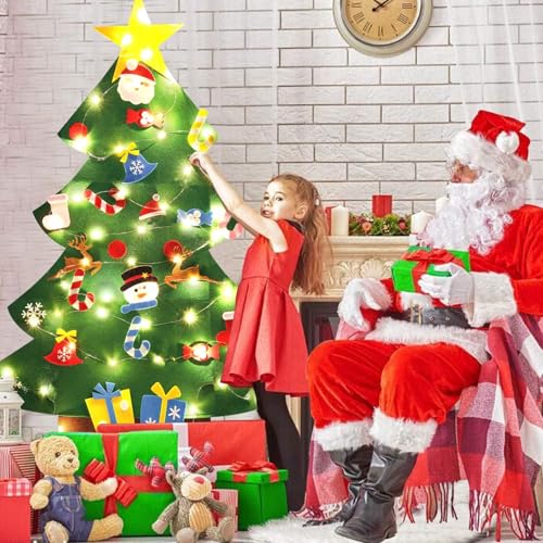 Felt Christmas Tree 26Pcs 3.2ft Wall Hanging T43673