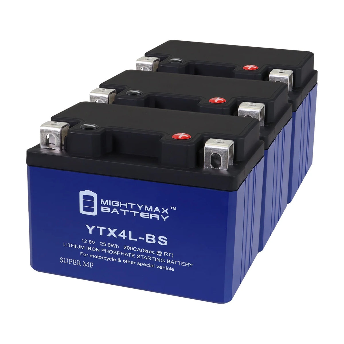 YTX4L-BS Lithium Replacement Battery 3 Pack X868103