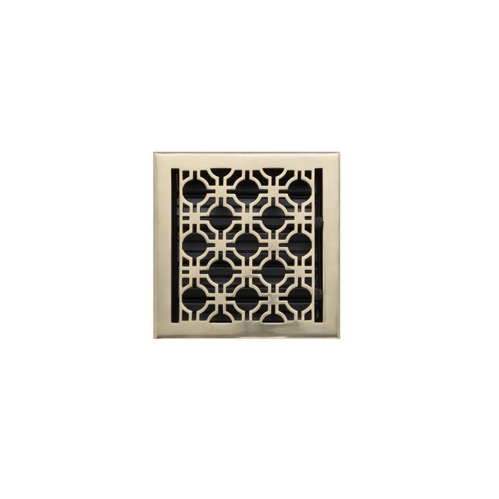 Polished Brass Floor Register S447