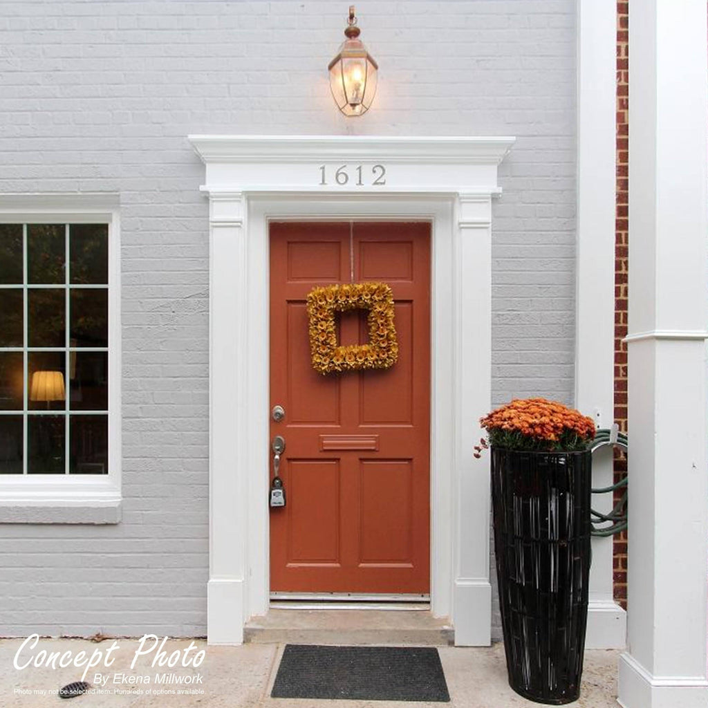 Plain PVC Pilaster with Decorative Capital & Base (Pair) A37241