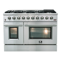 48 Freestanding Gas Range with 8 Sealed Burners in Stainless Steel P912