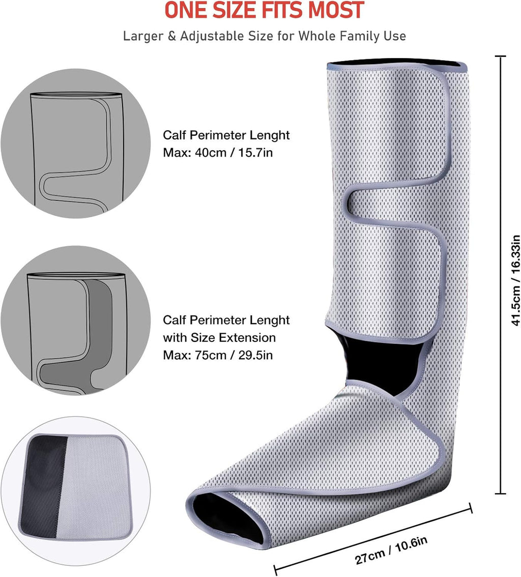 Foot and Leg Massager with Heat, Air Leg Compression Massager, 6 Modes 3 Intensities C74273