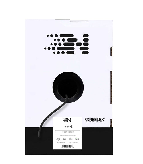 16/4 Speaker Wire CL3 OFC 500ft Black P4306