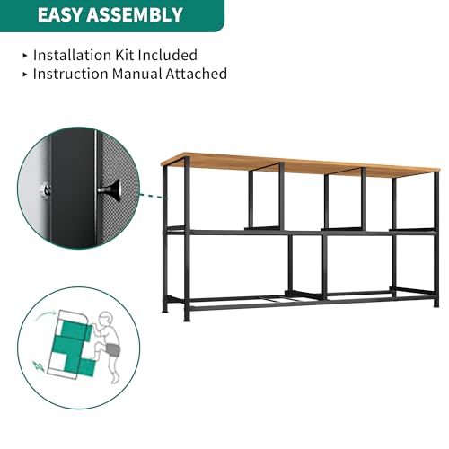 5 Drawer Fabric Storage Dresser with Wooden Top B50342