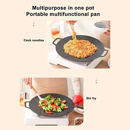 Nonstick Round Grill Pan with Handle O61576
