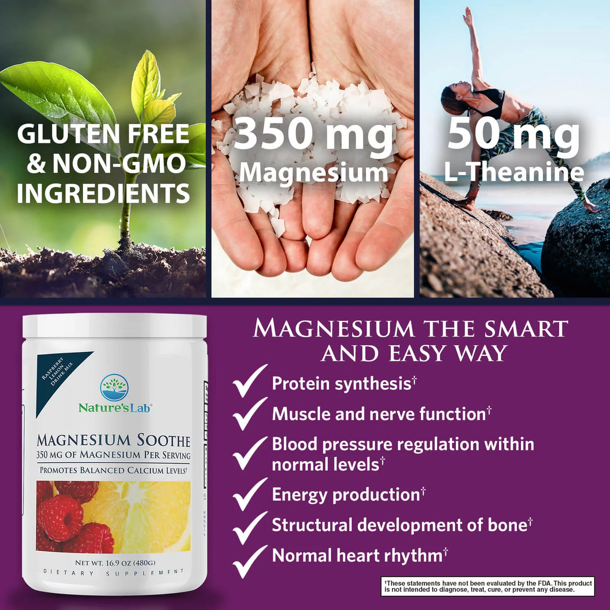 Magnesium Powder 350mg 16.9 oz N25975