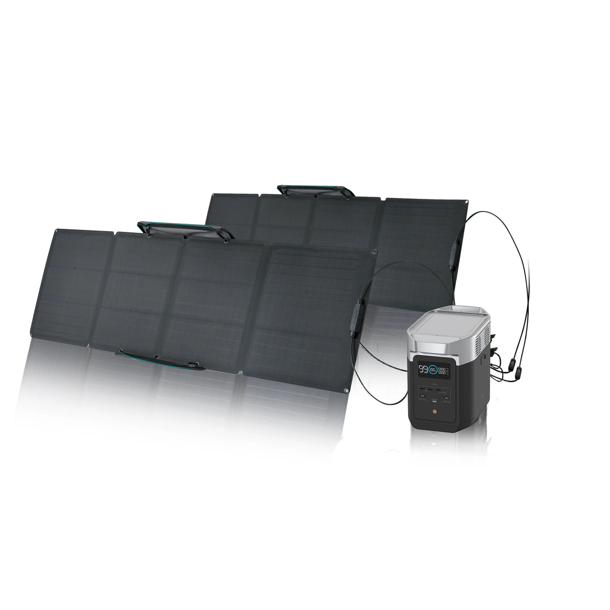 Portable Power Station and 2 x Portable Solar Panel T9888