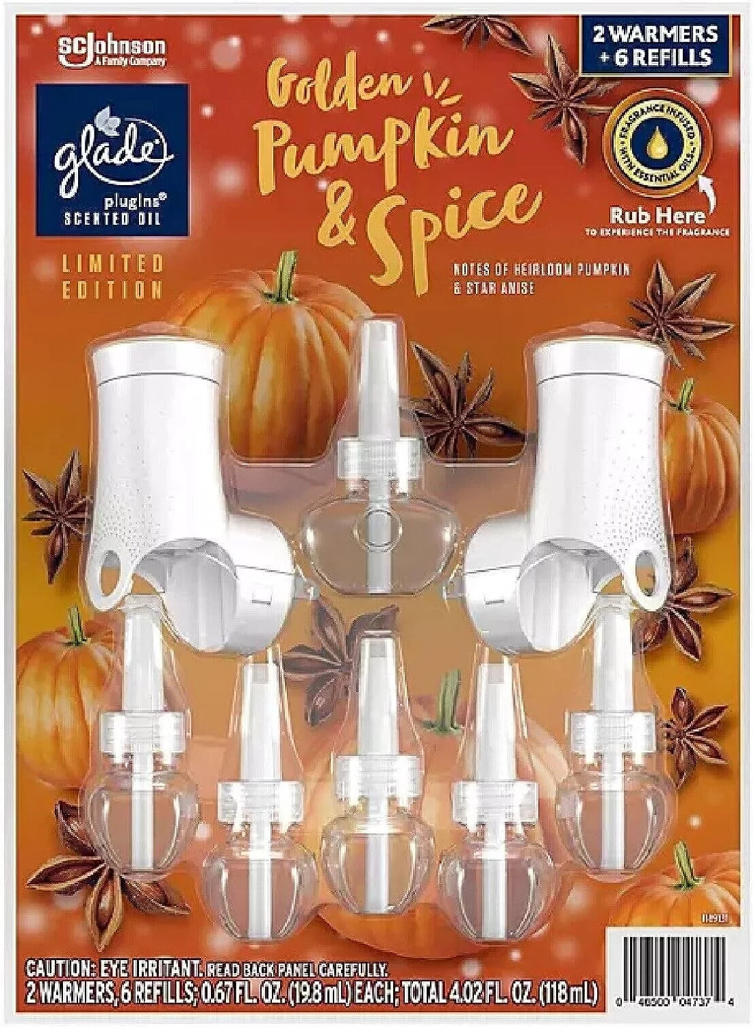 Scented Oil 2 Warmers + 6 Refills M555