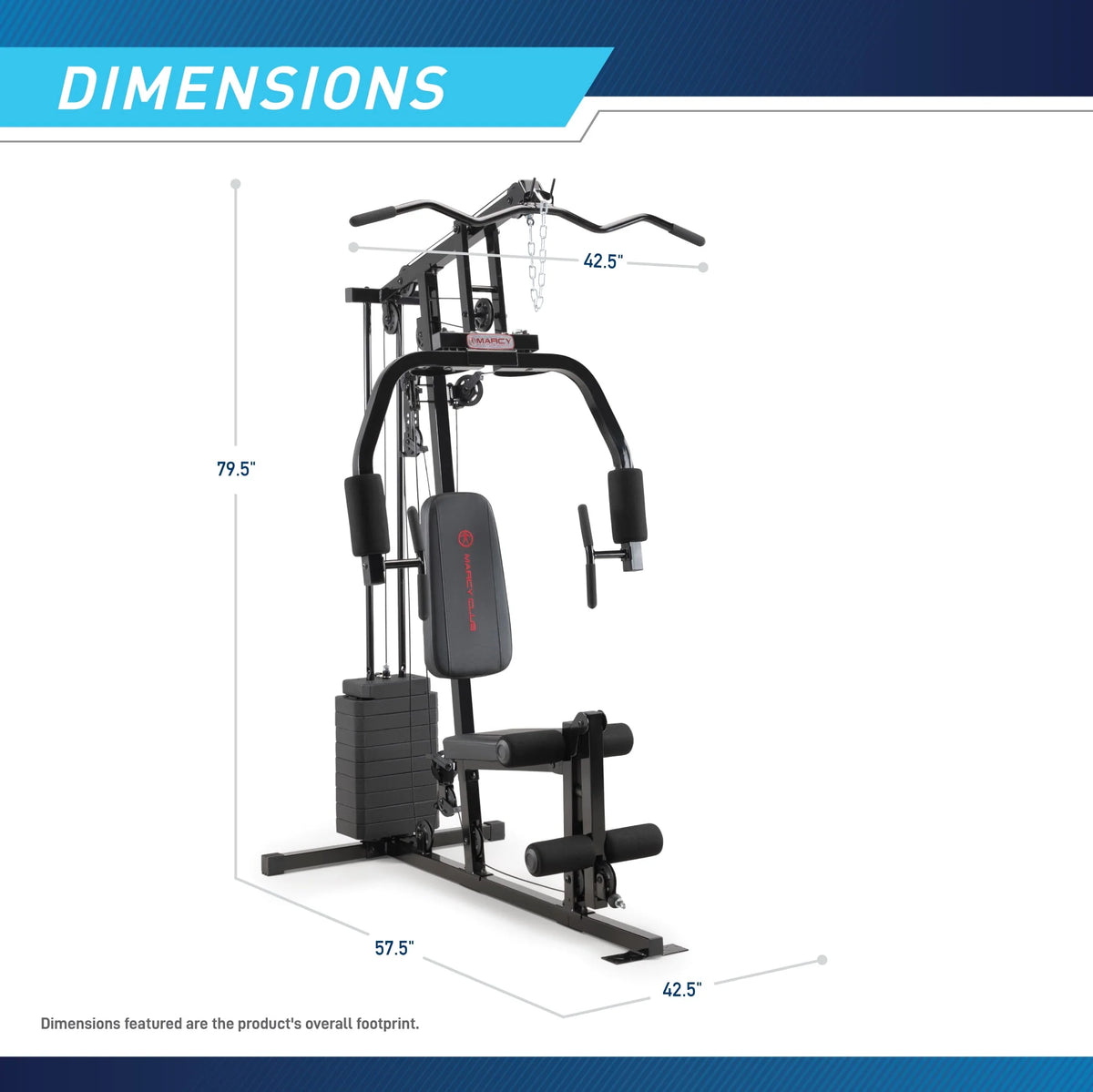 100 lbs Stack Home Gym U249389