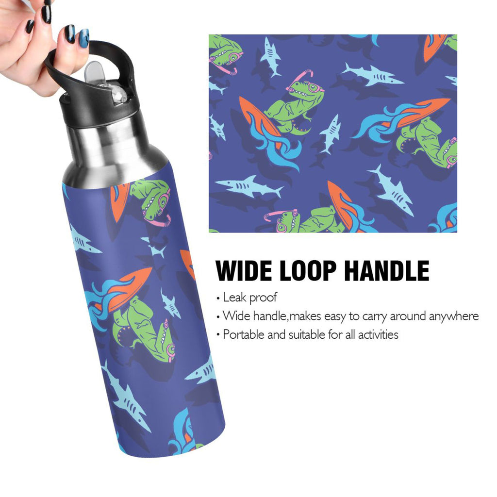 Stainless Steel Insulated Water Bottle with Straw Lid E6448