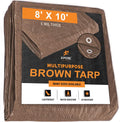 Brown Poly Tarp 20' x 30' 5 Mil Thick Polyethylene Pack of 2 O188