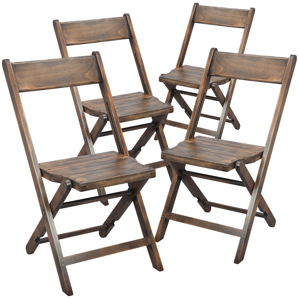 Folding Wood Chair Set of 4 I9307
