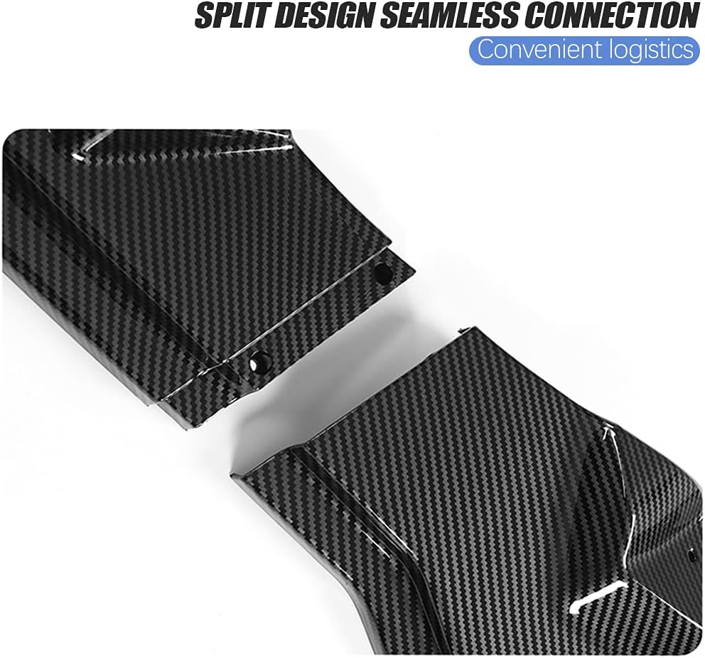 Glossy Carbon Fiber Pattern Front Bumper Lip Kit for Tesla Model Y Z900845