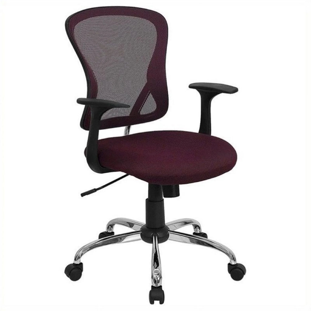 Mid-Back Mesh Office Chair with Chrome Finished Base L299