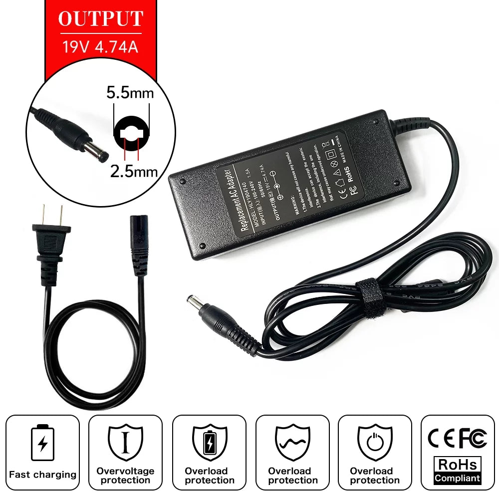 19V 4.74A Laptop AC Adapter Charger N7723