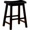 Dark Brown Wooden Counter Height Stool, Set of 2 Y66184