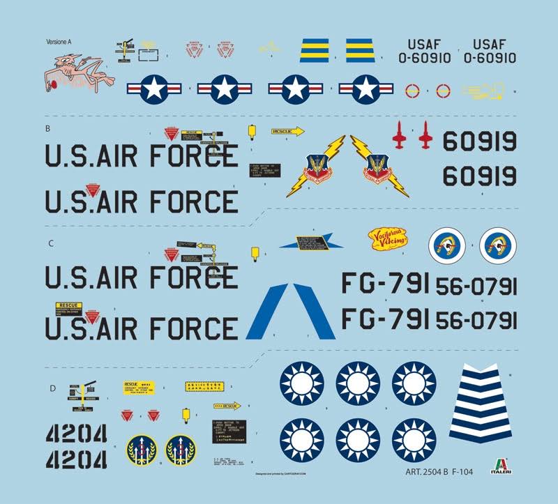 1/32 F-104 A/C Starfighter D1432