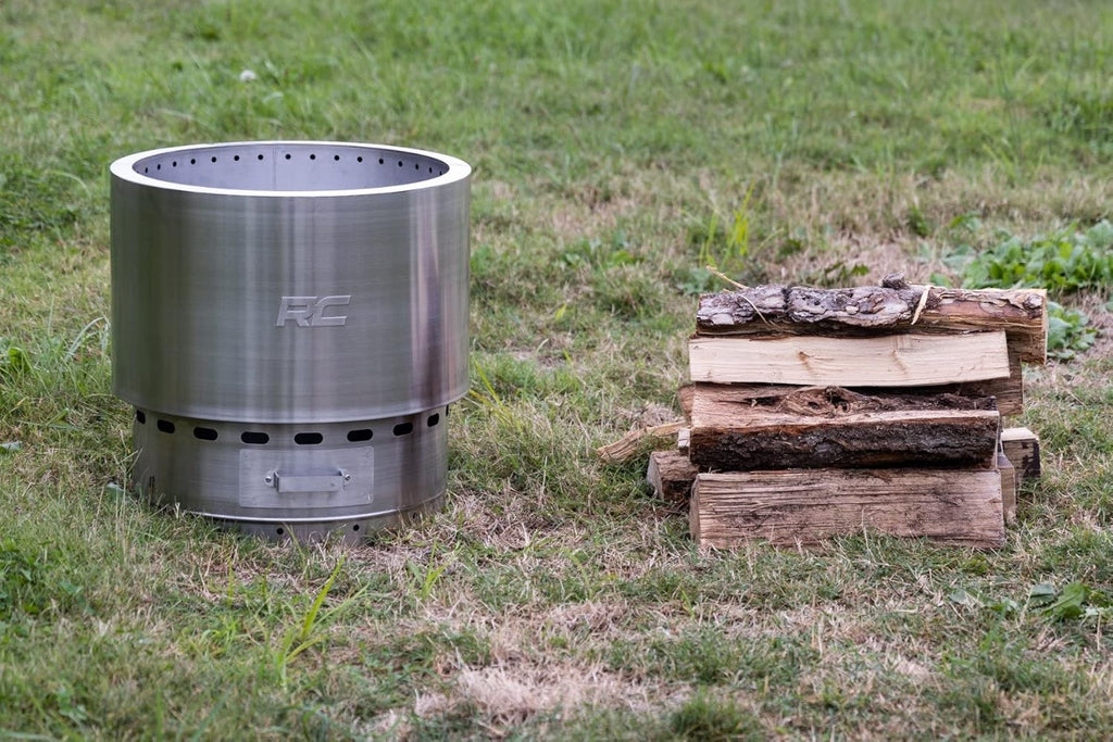 Stainless Steel Smokeless Fire Pit with Carry Bag X9757