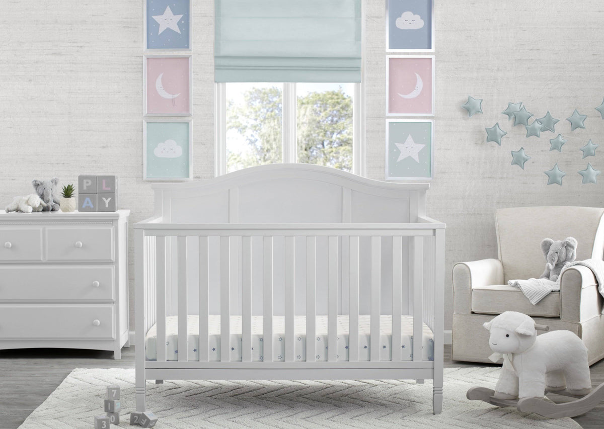 4-in-1 Convertible Crib Gray V840434