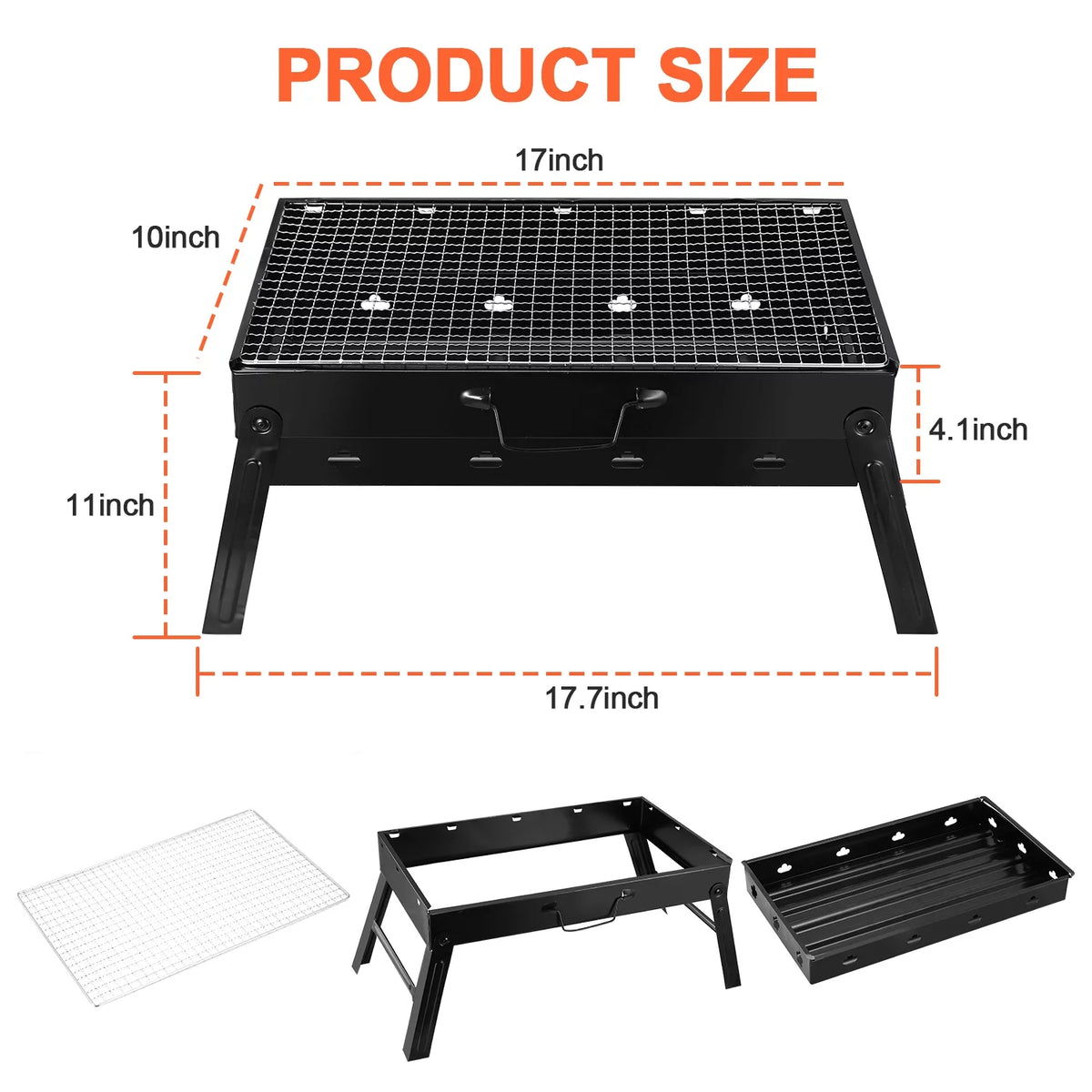 Portable Foldable Charcoal Grill G6090