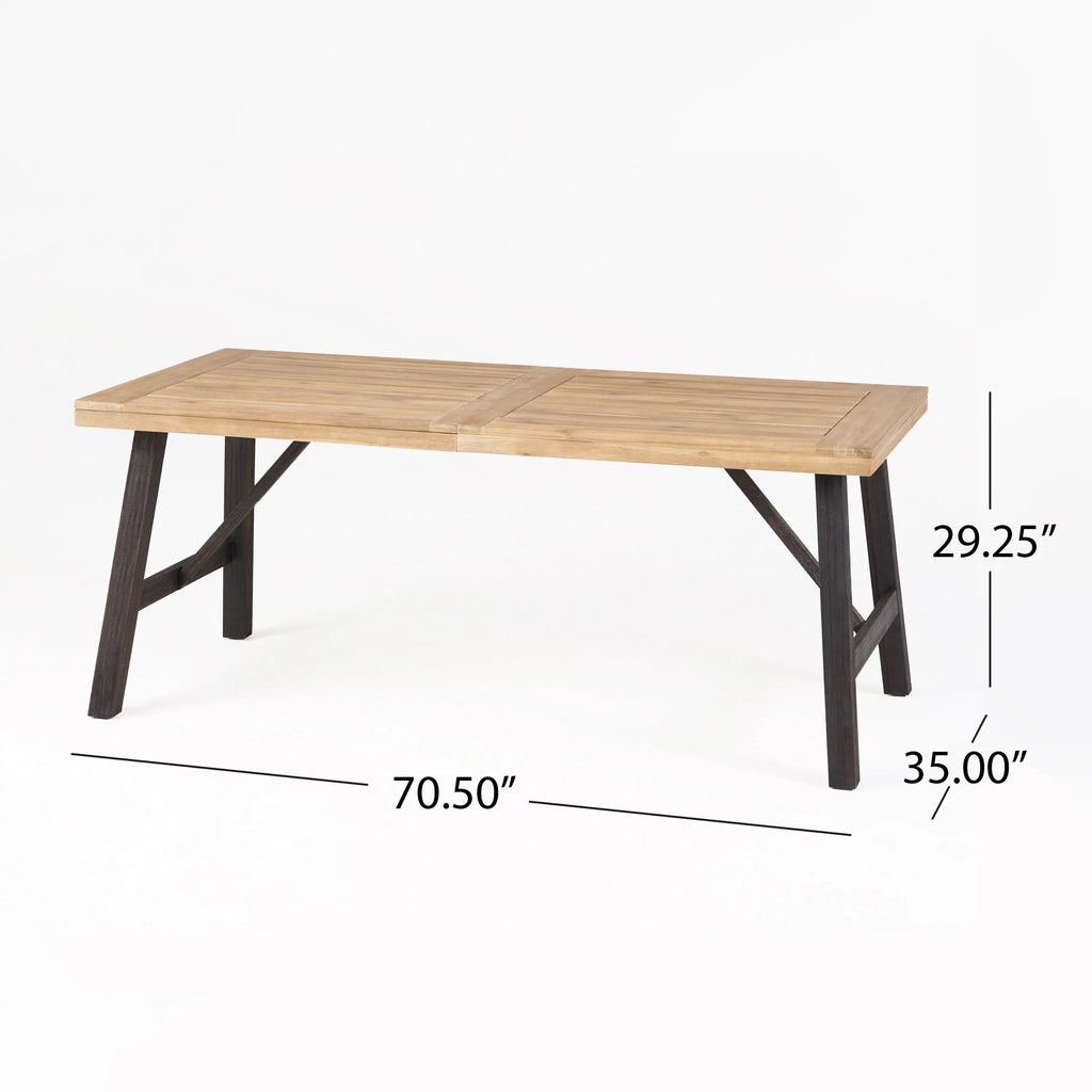 Acacia Wood Outdoor Dining Table P82850