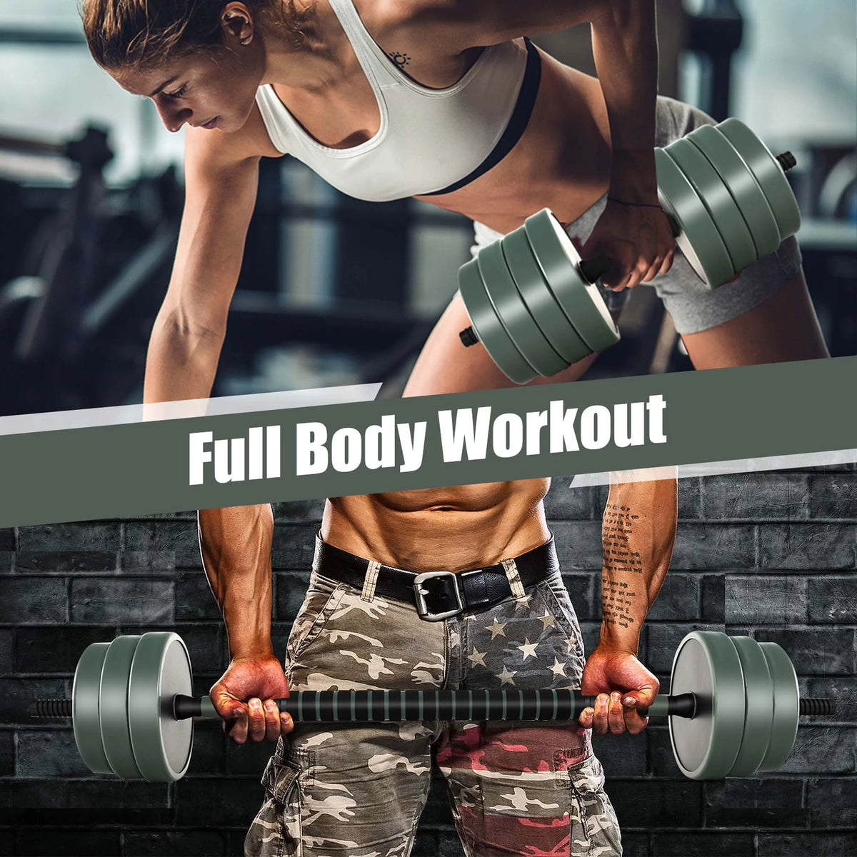 4 in 1 Adjustable Dumbbell Set 92lbs Z21776