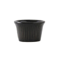 1 1/2 oz Fluted Black Ramekin Case of 48 V5461