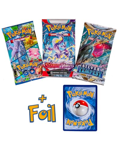 Pokémon Cards 5 Packs + 50 Cards Mini-Binder N90771