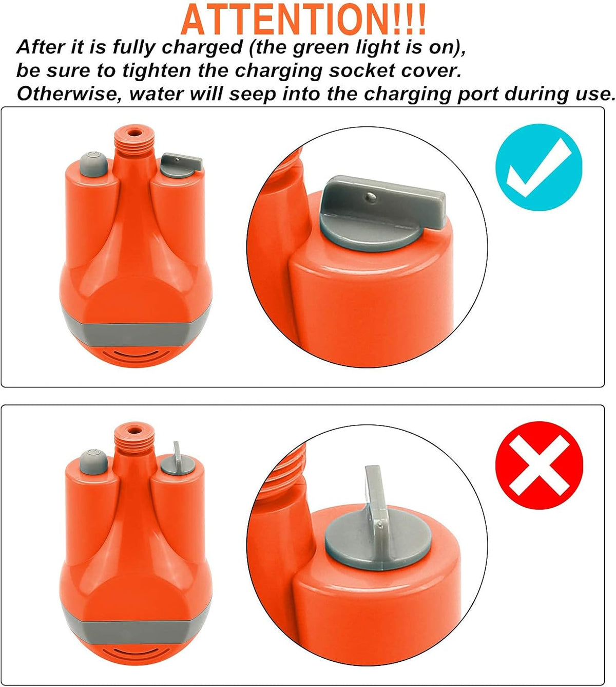 Portable Rechargeable Electric Camping Shower Pump Z8828
