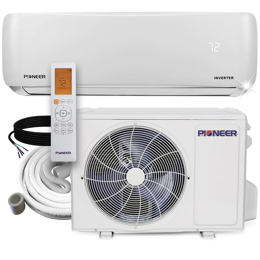 9,000 BTU 115V Ductless Mini-Split Inverter Air Conditioner Heat Pump System F7308