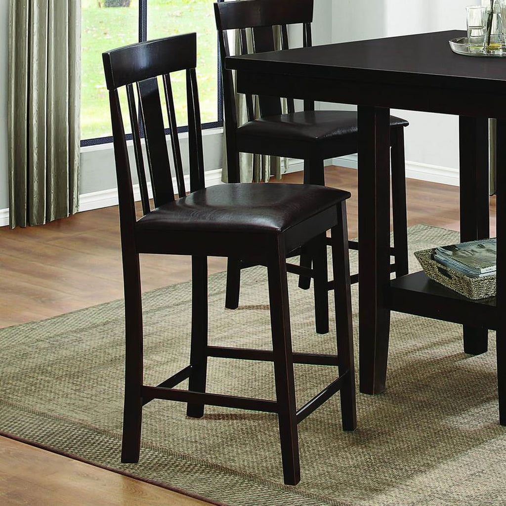 Black Bi-Cast Vinyl Counter Height Chair G364492