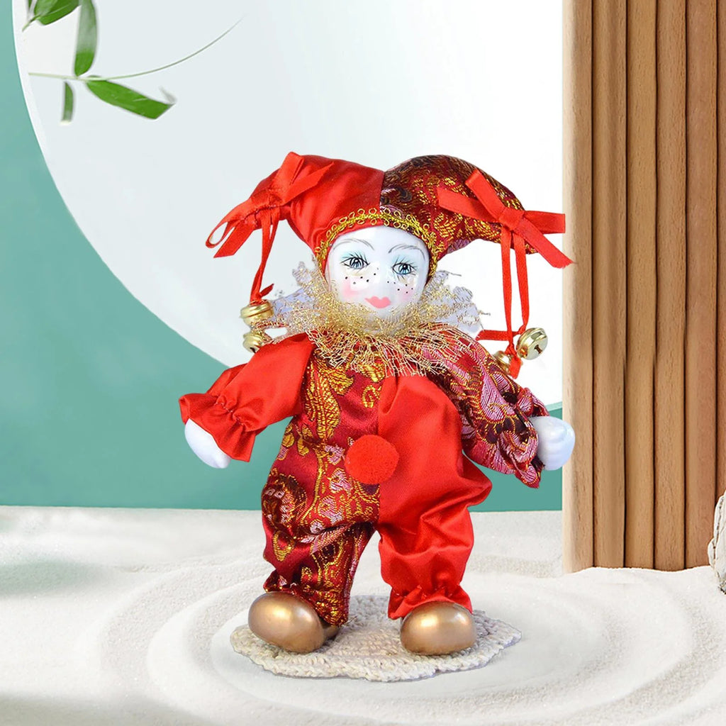 Porcelain Harlequin Doll Table Desk Decor T72343