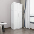 White 31 inches Wood Storage Cabinet with Doors P248