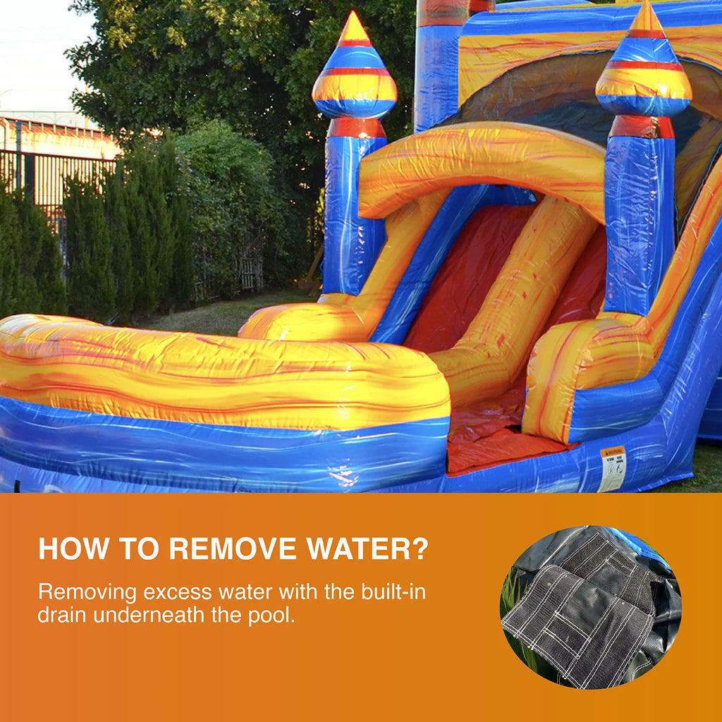 Inflatable Bounce with Two Slides B2829