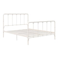 White Metal Bed with Under Bed Storage A8625