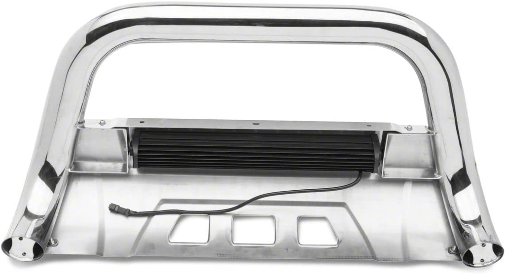 Stainless Steel Bull Bar with Skid Plate and 20-Inch Dual Row LED Light Bar J44933