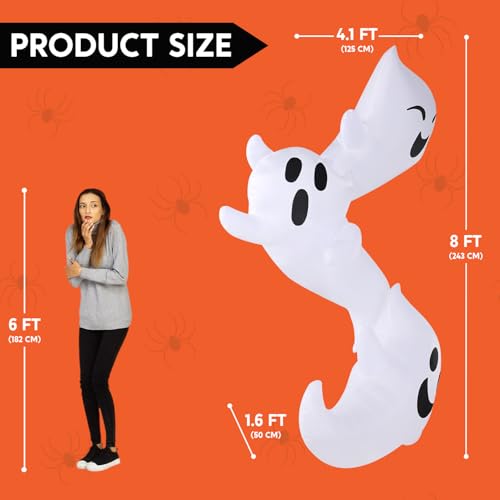 8ft Light Up Inflatable Ghosts A271815