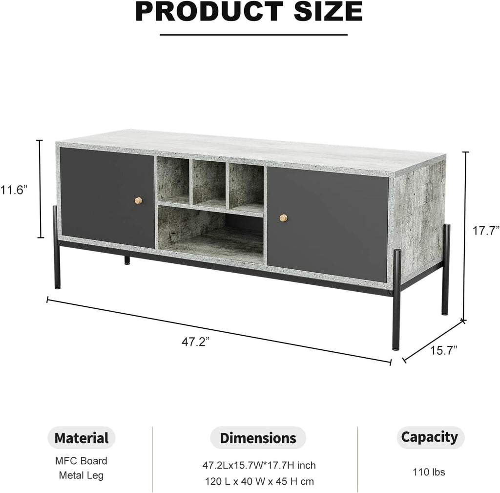 TV Stand with Storage and Open Shelves G2523