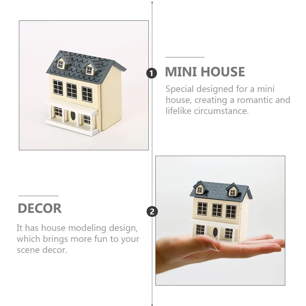 Miniature Wooden House Model A54400