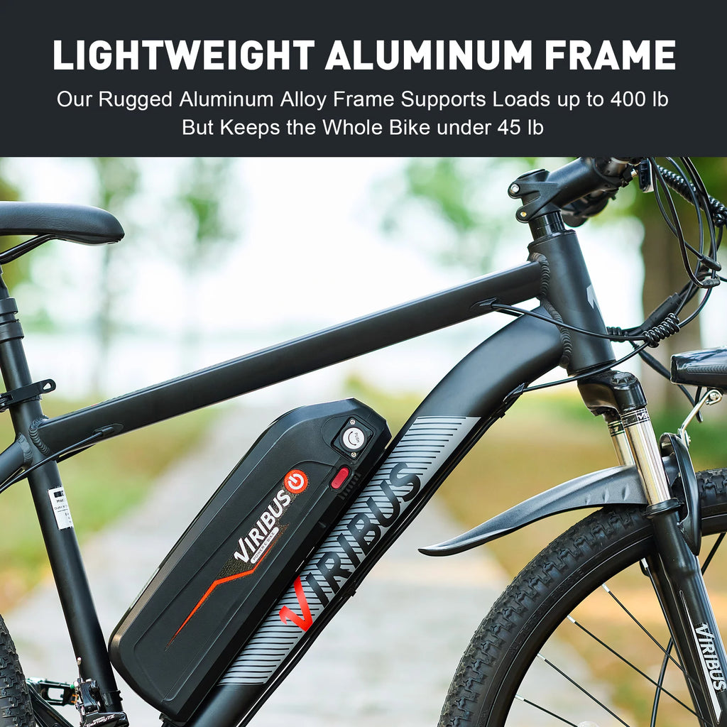 Electric Mountain Bicycle 26" 350W 48V Lithium Battery Black S1776