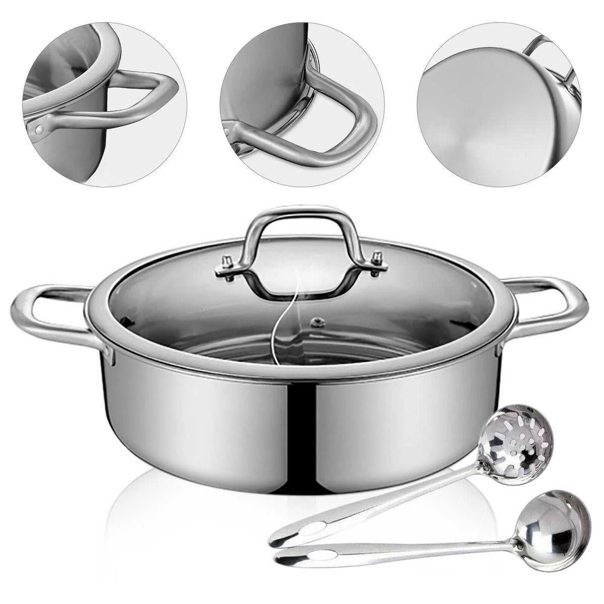 Portable 304 Stainless Cookware Set with Lid K276