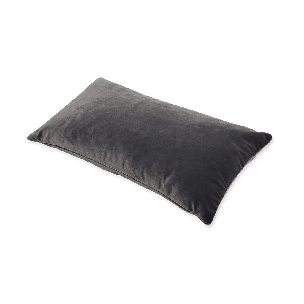 22" Feather Down Lumbar Throw Pillow Storm Gray S40736