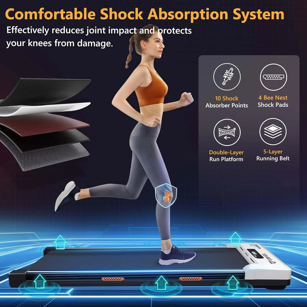 Under Desk Treadmill 2 in 1 Black O223476