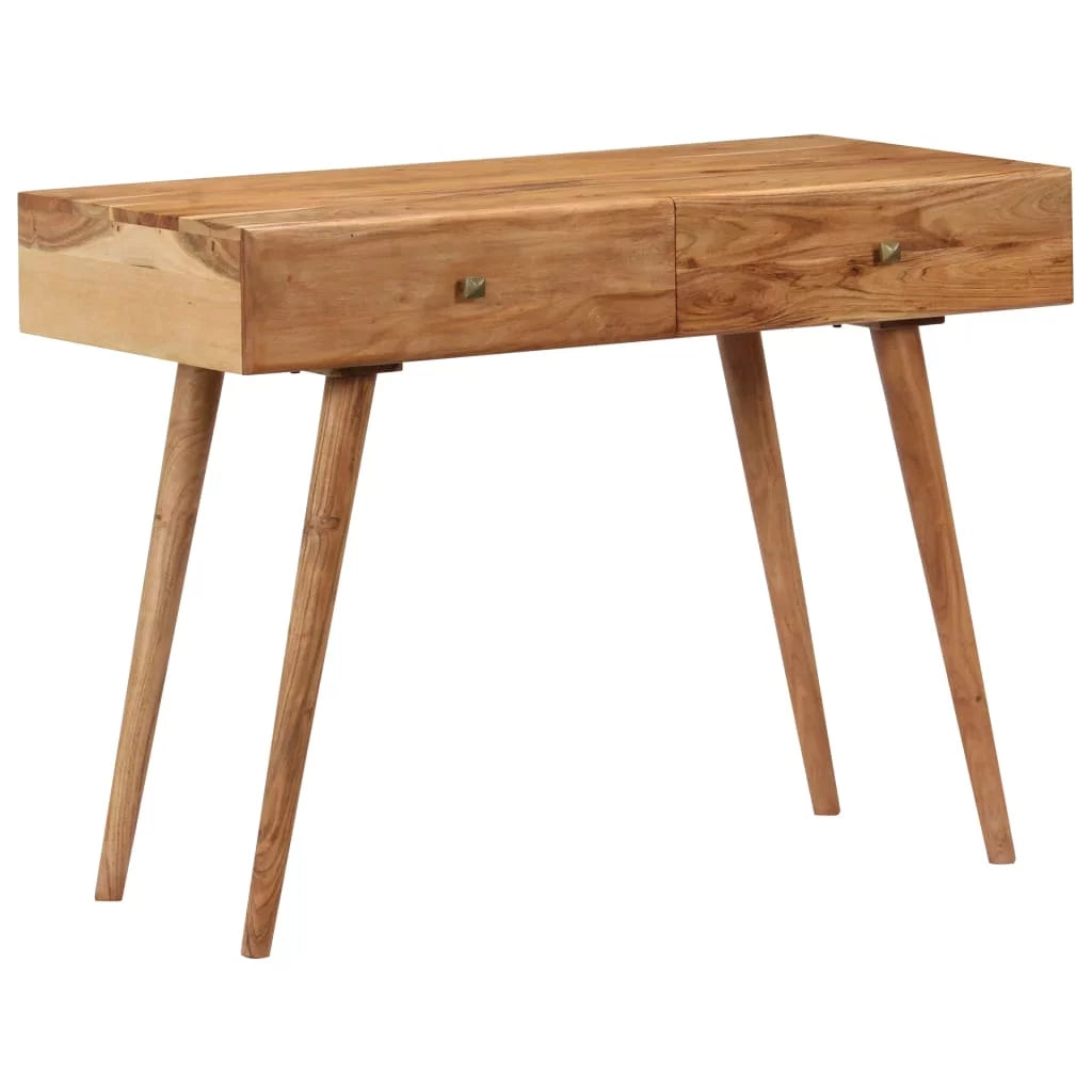 Acacia Wood Writing Desk with 2 Storage Drawers R320737