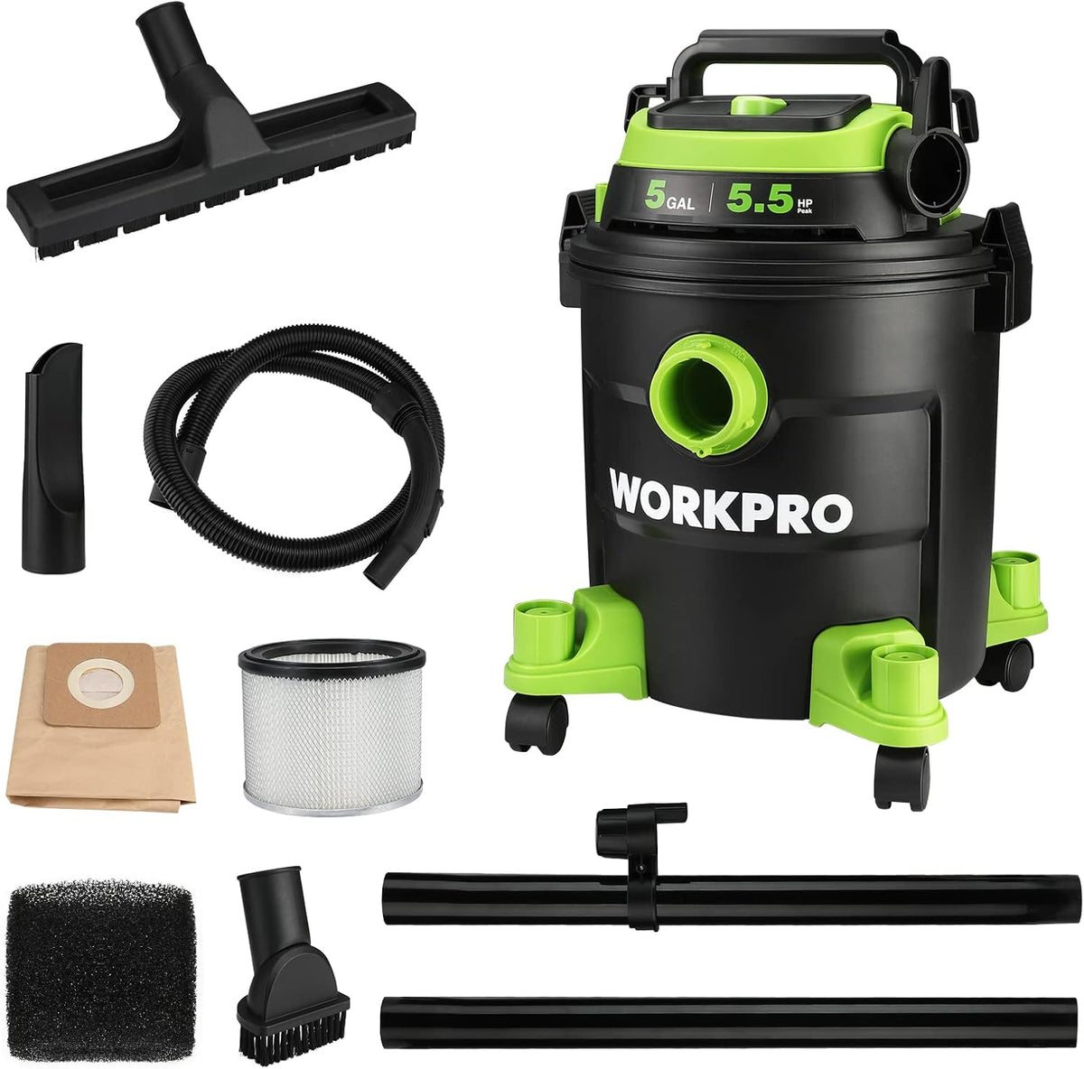 5.5 Peak HP Wet/Dry Shop Vacuum with HEPA Filter L127007