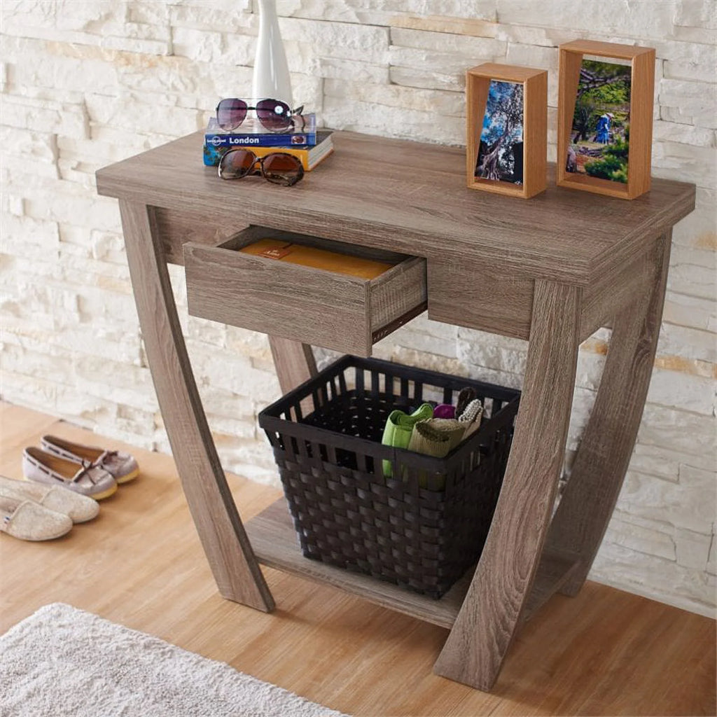 Modern Wood 1-Drawer Console Table B5281