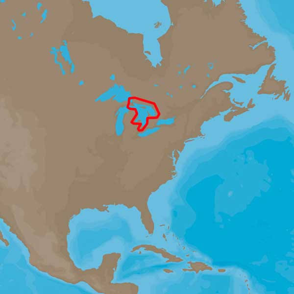 Lake Huron and Georgian Bay Contour Chart I27631