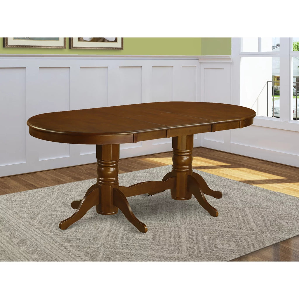 Oak Dining Table with Storage Leaf J571815