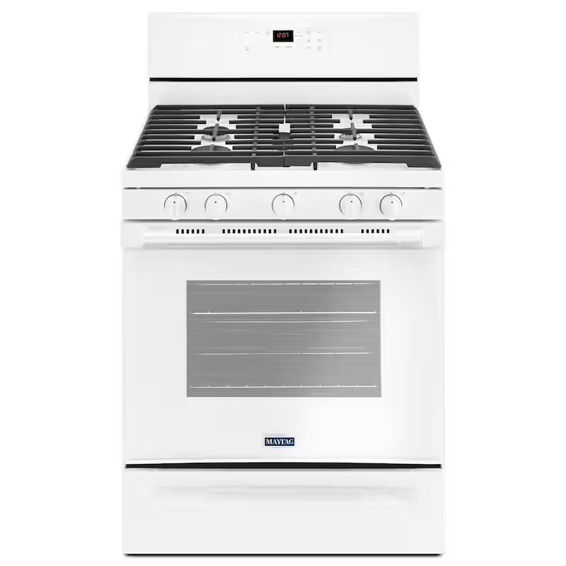 5.0 cu. ft. Gas Range with 5th Oval Burner in White T88001