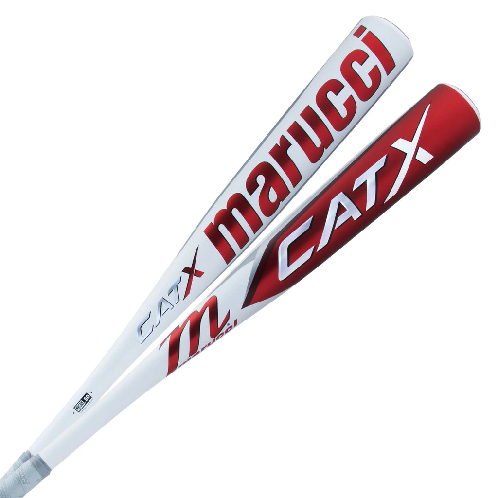 White Red Baseball Bat D3451
